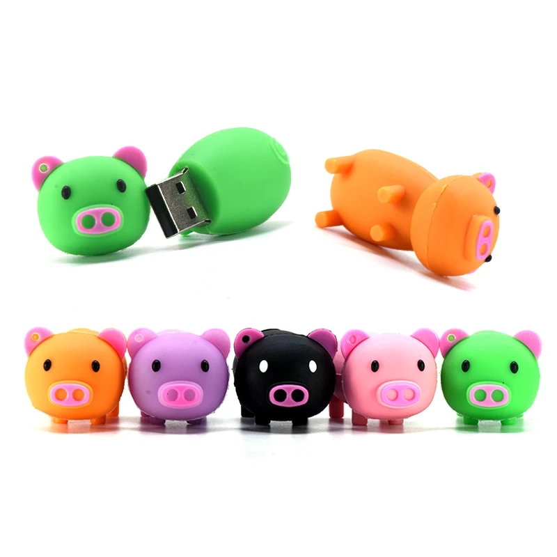 

Cartoon Pig USB Stick Pendrive 64gb Pen Drive 32gb 128gb Flash Drive 4GB 8GB 16GB 256GB Cute Animal