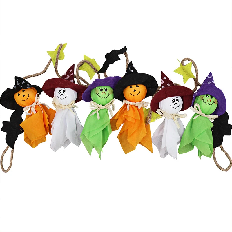 Halloween Hanging Props Ornament Pumpkin Bat Scarecrow Doll For Home Outdoor Party | Дом и сад