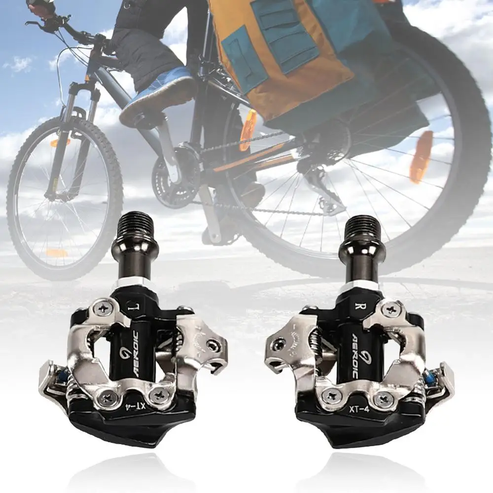 

Racing Mountain Bike Clipless Pedals Aluminum Alloy Compatible with Shimano SPD Cleats(Not Included) MTB Bike Parts