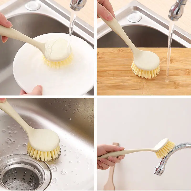 

Kitchen Cleaning Brush Long Handle Cleaing Brush Kitchen Tools Toilet Wall Hanging Household Floor Cleaning Bathroom Accessories