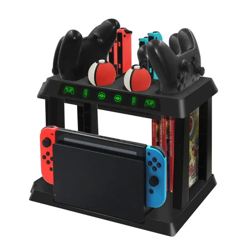 Зарядная подставка для хранения NS Switch Host PokeBall Pro Joy Con контроллер|Подставки и