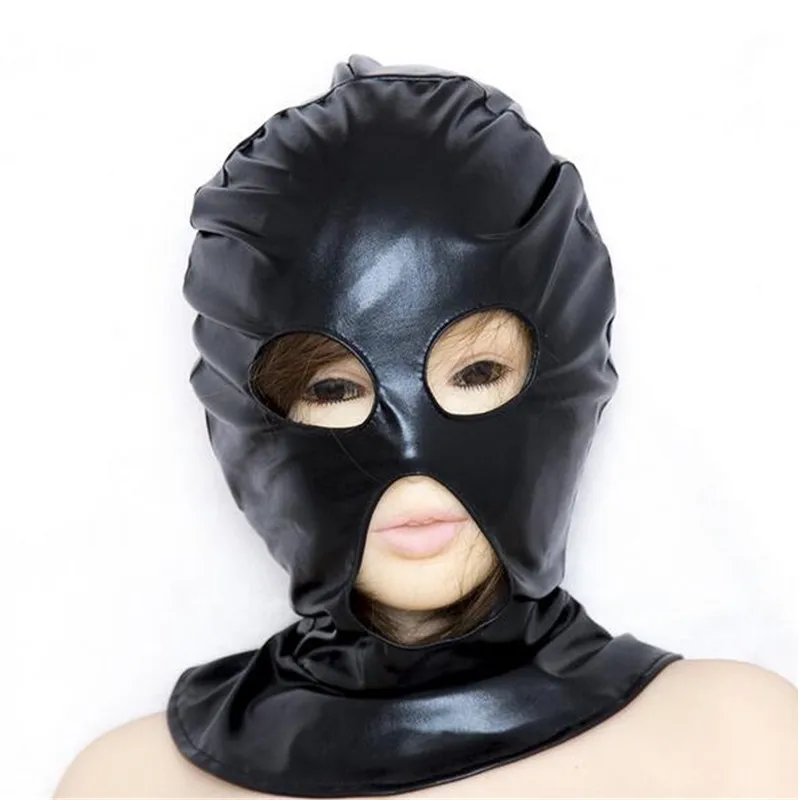 Кожа фетиш Фетиш маска БДСМ игрушки для ролевых игр эротические секс-игрушки пар