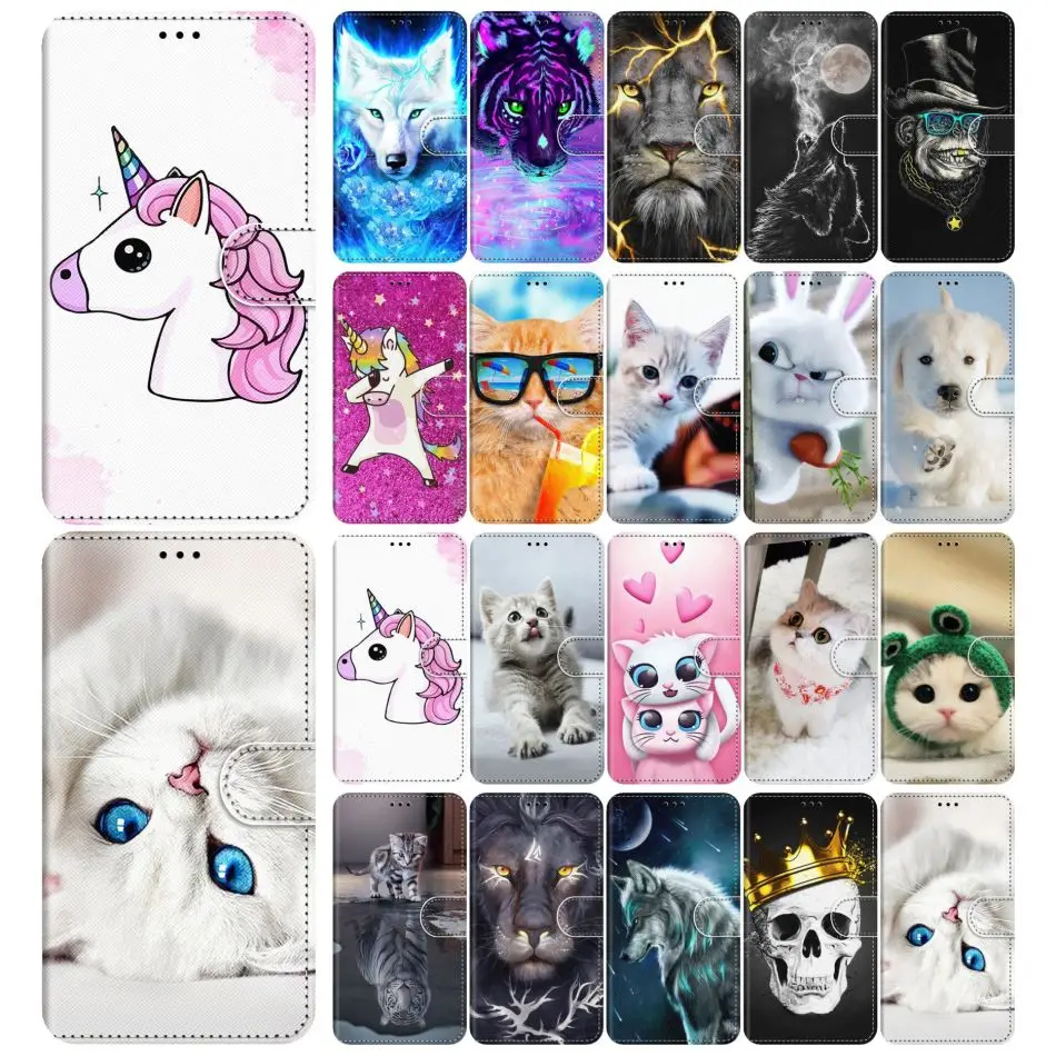 Чехол для телефона с дикими животными кожаный чехол sony Xperia 10 L2 L3 X XA XA1 XA2 Plus кошелек