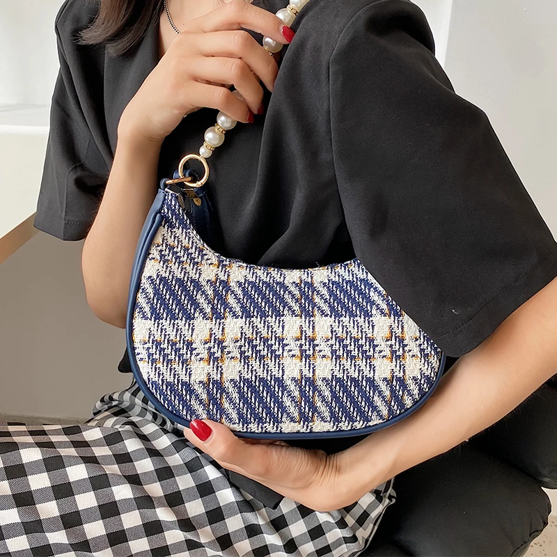 

High Quality Designer Women Messenger Bag Women All-match PU Leather Handbags Purse New Trendy Fashion Lattice Shoulder Bag