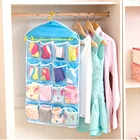 16 ячеек складной шкаф настенная дверь подвесная сумка Нижнее белье носок галстук подвесной органайзер для хранения обуви