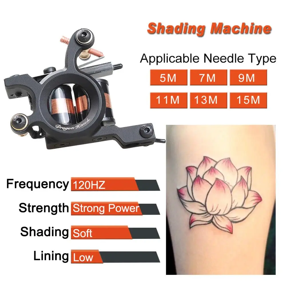 Professional Kit 2 Machine Gun LCD Power Supply Complete Tattoo Kits Starters Artist|gun rail|gun greengun post |