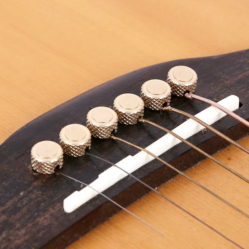 

High Quality Pure Copper Guitar Strings Pegs Folk Acoustic Guitar Bridge Pin Guitarra Strings Peg String Nail Guitar Practice