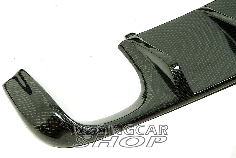 Производительность V стиль Настоящее углеродное волокно задний бампер диффузор