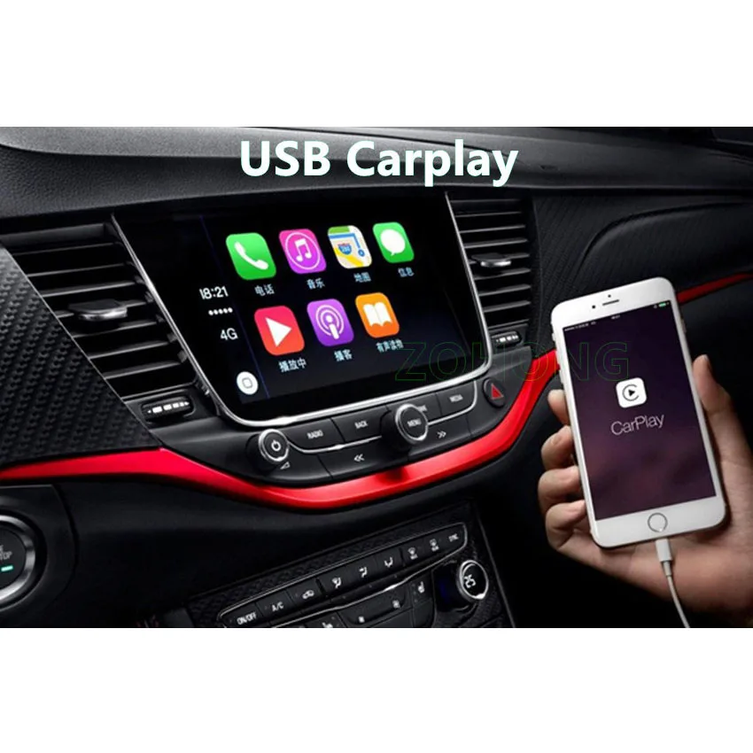 Беспроводной Smart Link Apple Внешний порт Carplay для андроид мультимедийный проигрыватель gps навигация USB Carplay палка с Android авто радио