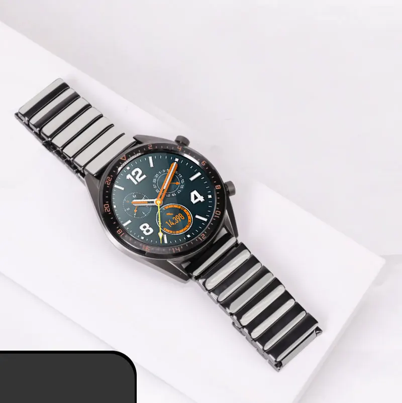 22 мм керамический ремешок для samsung Galaxy Watch 46 мм gear S3 Frontier huawei watch gt watch 2 46 мм ремешок amazfit GTR 47 мм браслет