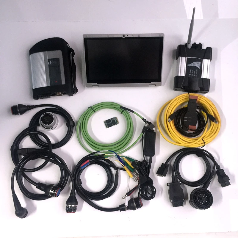 Obd2 сканер Wi Fi для bmw icom следующий a b c с 2021 03 в mb star c4 Компактный 4 ssd cf ax2 планшет 4g