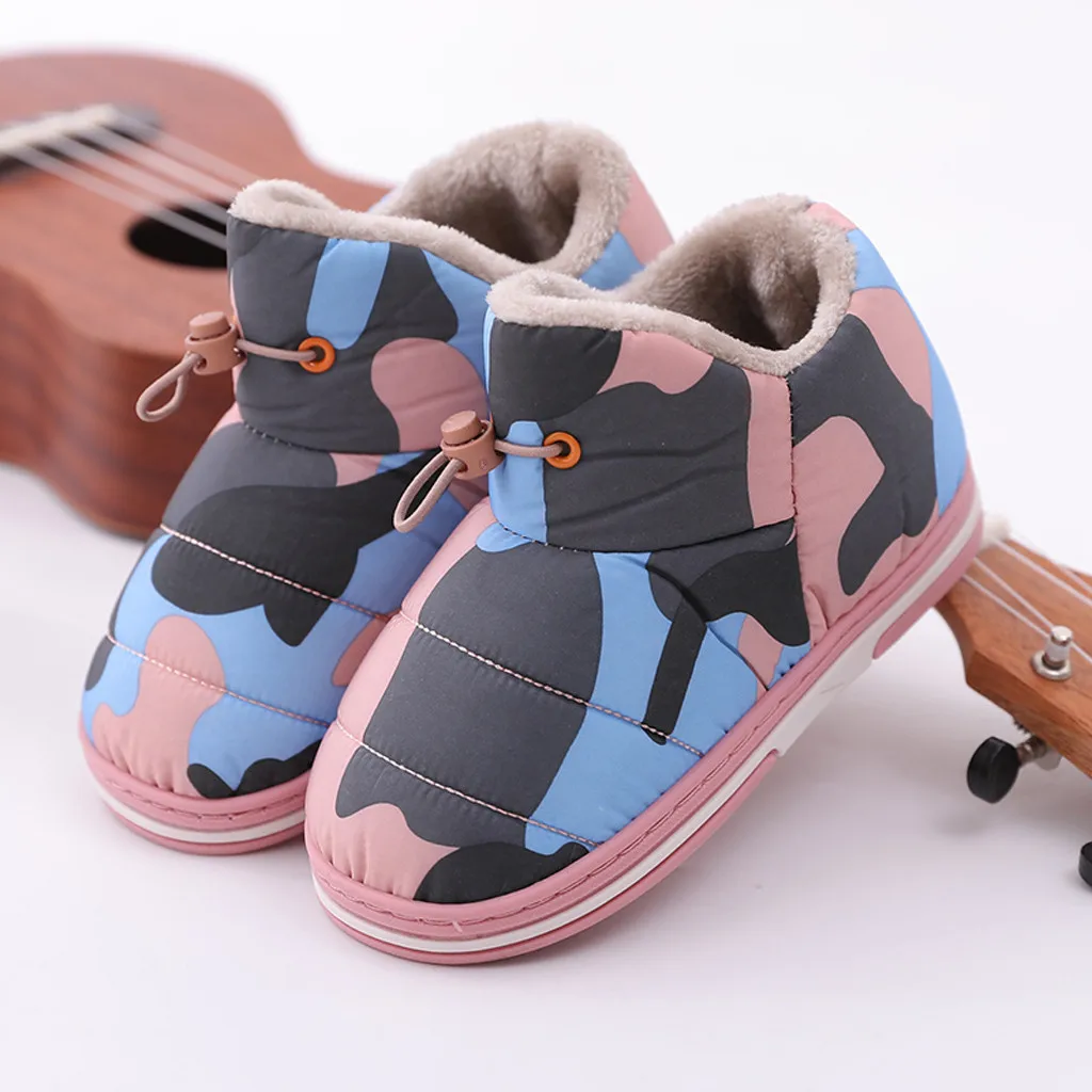 Детская Обувь камуфляжные водонепроницаемые легкие зимние сапоги теплые для