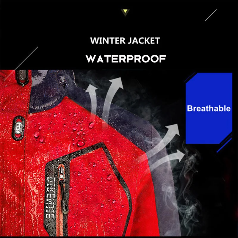 Женский теплый лыжный костюм водонепроницаемая ветрозащитная куртка и штаны для