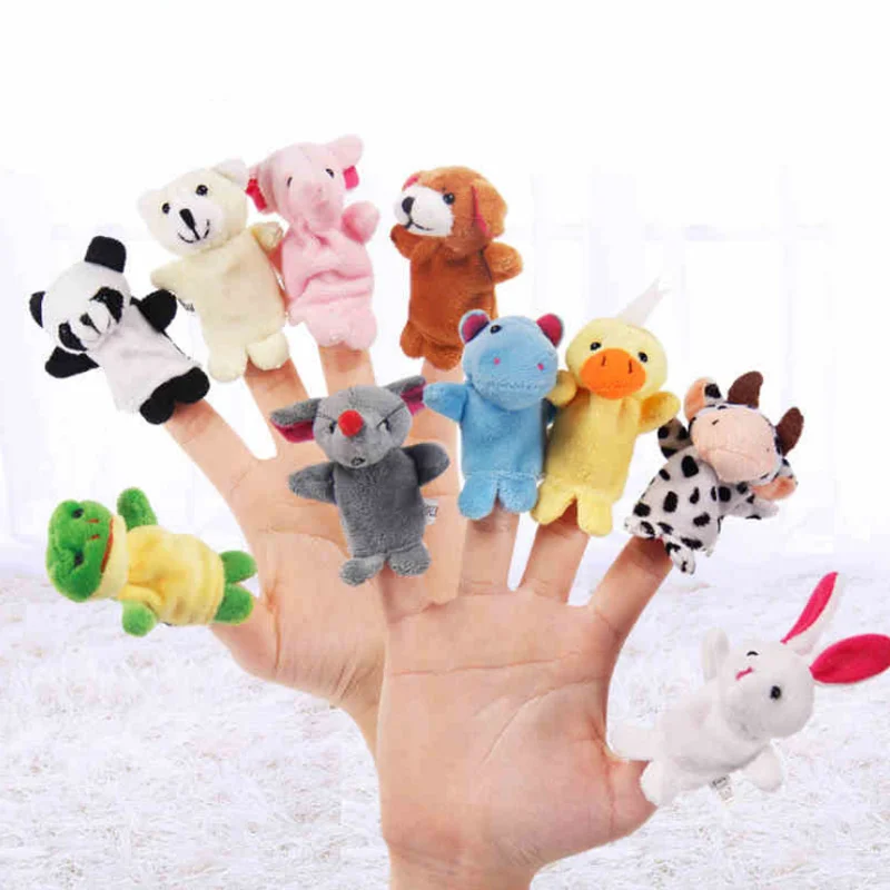 10 шт. плюшевые куклы на палец для детей|Куклы| |