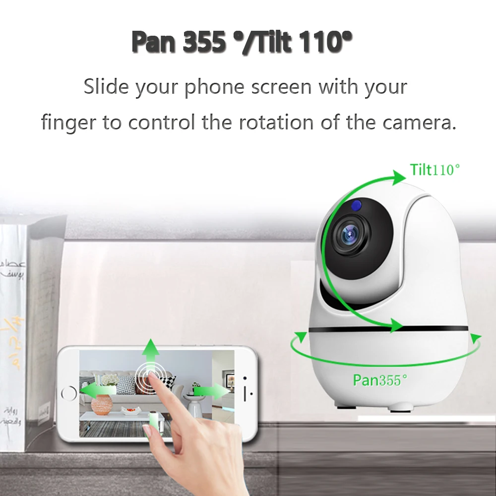 icsee app indoor home 1080p ip camera wifi two ways audio security mini cctv surveillance camera wireless baby monitor free global shipping