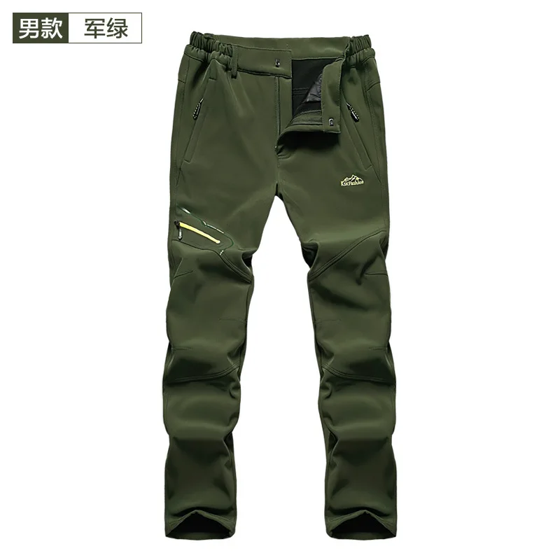 men01 Man Women snowboarding pants Windproof Fishing Camping Hiking Skiing Trousers Winter Thicken Warm Fleece Softshell Skiing Pants - Цвет: men01