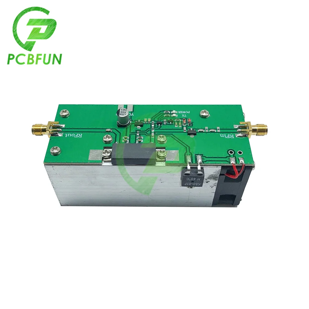 

High quality 433MHZ 350-480MHZ 13W UHF RF Radio Power Amplifier AMP DMR with heatsink