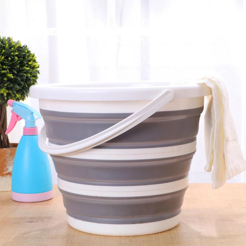 Силиконовое ведро для рыбалки складное мытья автомобиля принадлежностей