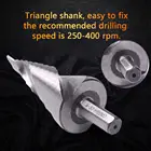Высокое качество 2 шт 4-12 мм 4-32 мм HSS6542 спиральный паз Шаг сверло металлическое Отверстие пила треугольник хвостовик шаг сверла