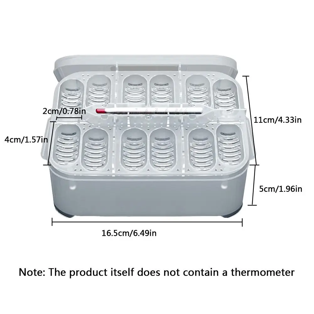 Инкубатор для птицы с 12 ячейками профессиональный инкубатор из АБС пластика