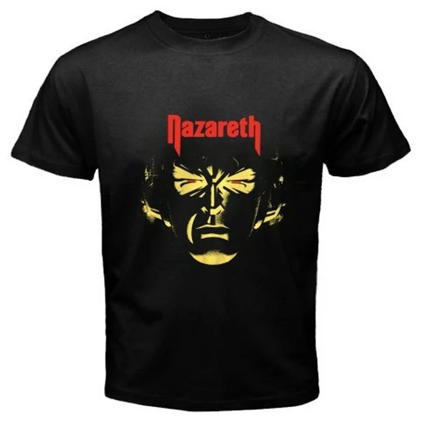 

New NAZARETH *Hot Tracks Rock Band Legend Men's Black T-Shirt