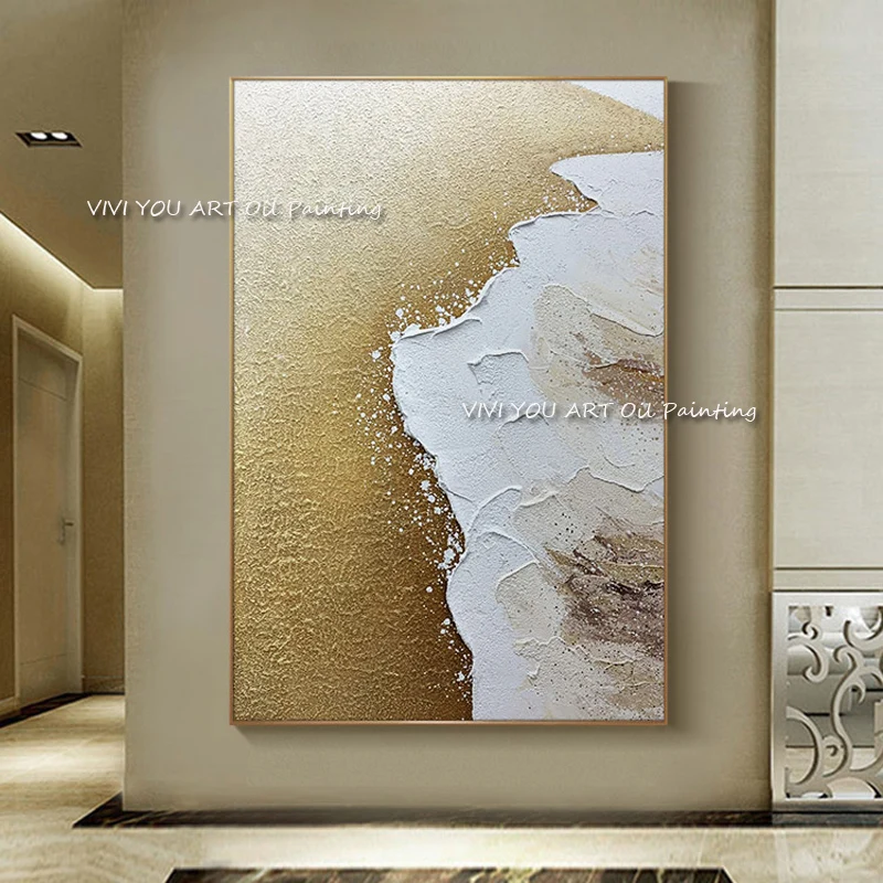 

Hot Selling Handmade Abstract Beach Sand Painting Modern Art Picture For drawing Room Modern Canvas Art High Quality