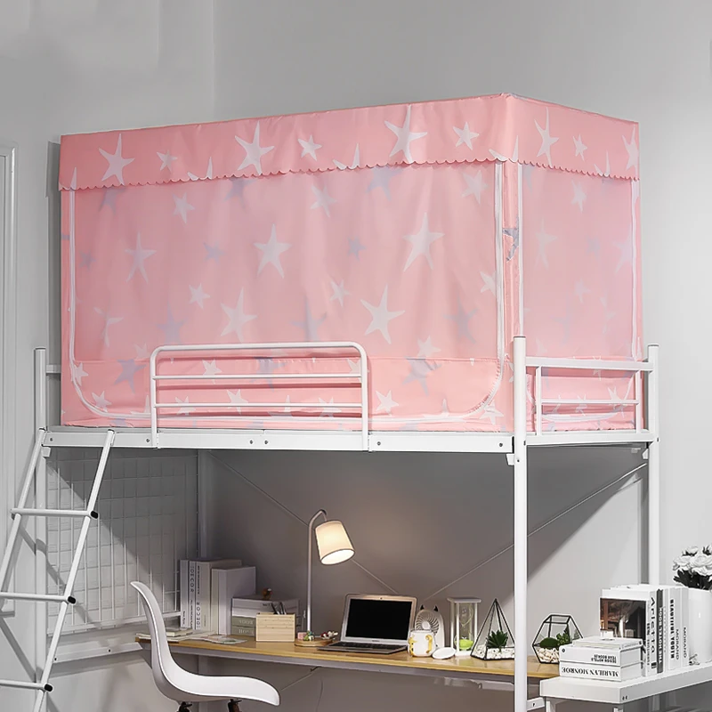 Занавеска на кровать с сердцем для девочек студенческое общежитие физическим