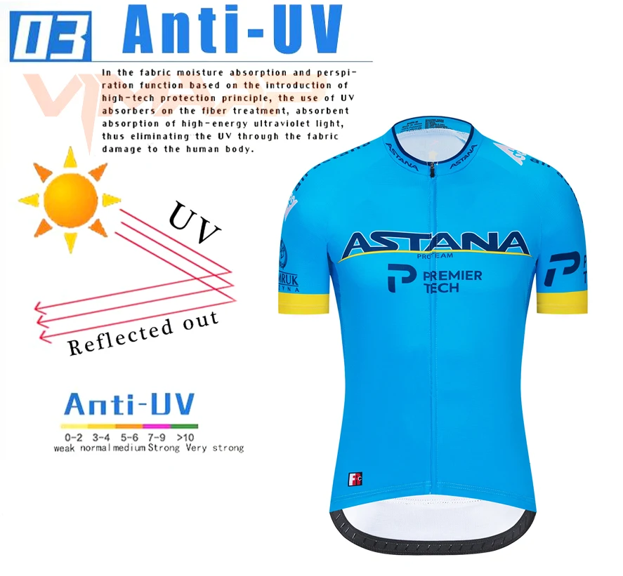 

2019 White ASTANA Cycling Clothing Bike jersey Quick Dry Mens Bicycle clothing summer team Cycling Jersey gel bike shorts set