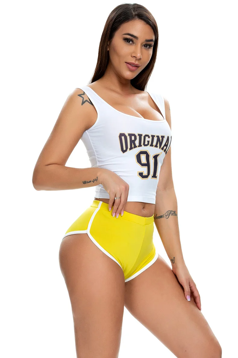 

The new summer lady shorts running hot pants Europe and the United States women's sexy stretch shorts pantalones cortos de mujer