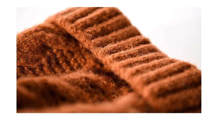 Женская Вязаная Шапка бини с помпоном из искусственного меха|Женские Skullies и