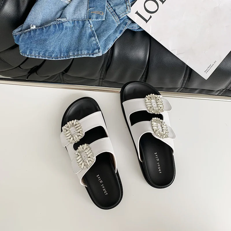 

recommends South Korea dongdamen 2021 summer thick bottom water drill sandals