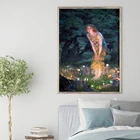 Винтажная сказочная иллюстрация, потрясающая картина прерафаэлита на холсте, постер, галерея, Настенная картина, декор для гостиной