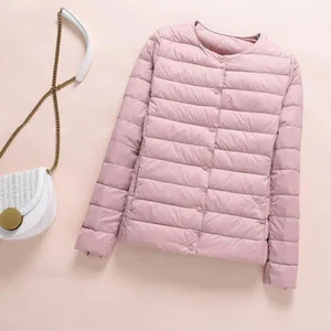 Пуховик женский зимний на утином пуху, ульсветильник, облегающий, ED872