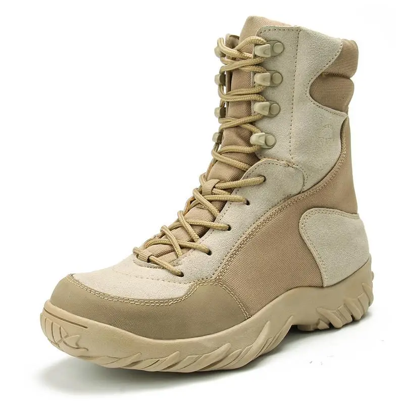 

Высокие военные ботинки, мужские сверхсветильник кие амортизирующие ботинки спецназа, тактические ботинки для походов по суше, зима