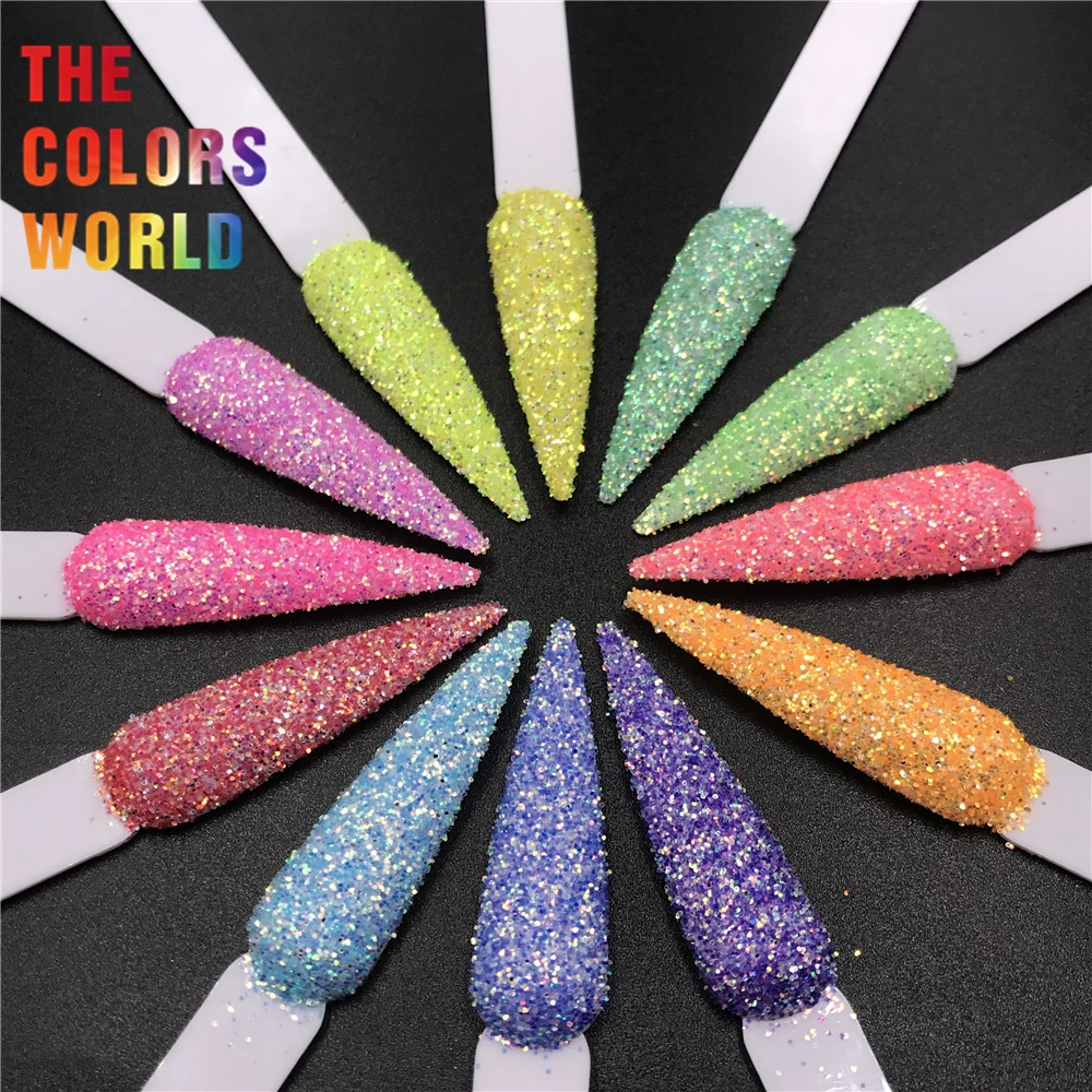 

TCT-465 Shinning Iridescent Rainbow Nails Glitter Nail Art Decoration uñas Tumbler маникюр Accessories Festival Party Supplier