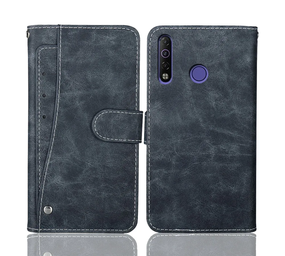 Роскошный кошелек Tecno Camon 12 Air чехол 6 55 дюйма Винтажный деловая сумка защитный с