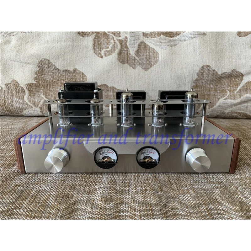 

dual UV meter 6n2 6p1 tube amplifier ,bile rectifier amplifier, high-frequency transparent, medium-frequency round