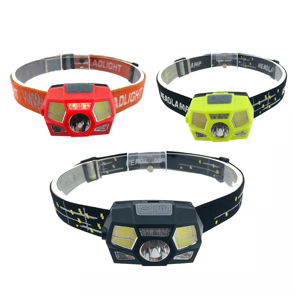 

Headlight Headlamp Rechargeable Head Torch Lamp 6 Mode 300LM Sporting Goods Hiking Strong Light Running Fishing WaterResistant