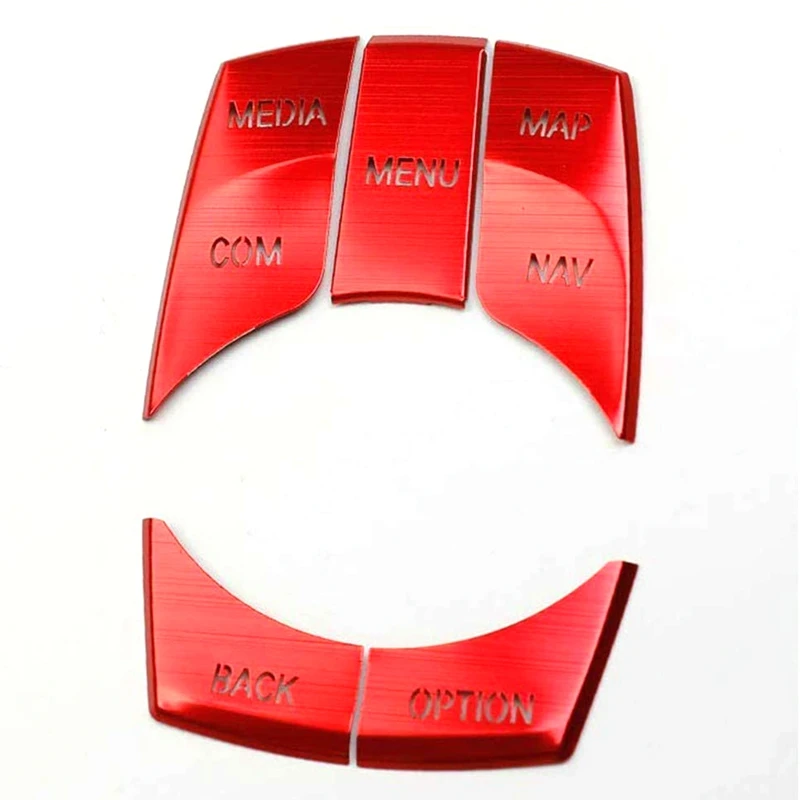 

Car Aluminum IDrive Interior Multi-Media Control Button Cover Trim Frame Decor Sticker for 3/3GT/4/X5/X1/X3/X4/X6 Series