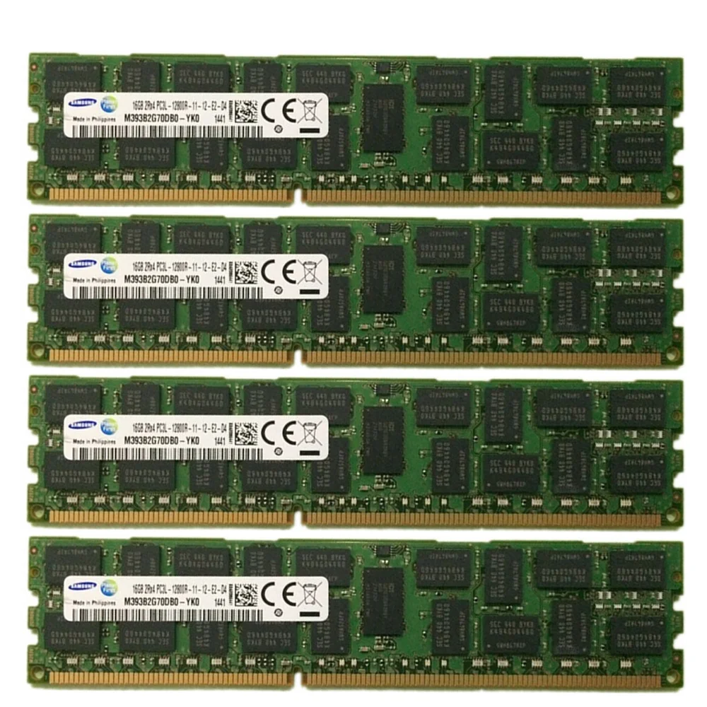 Серверная память DDR3 DDR3L 4 ГБ 8 16 32 1866 1600 1333 1066 ECC REG RDIMM Samsung ОЗУ совместимая с