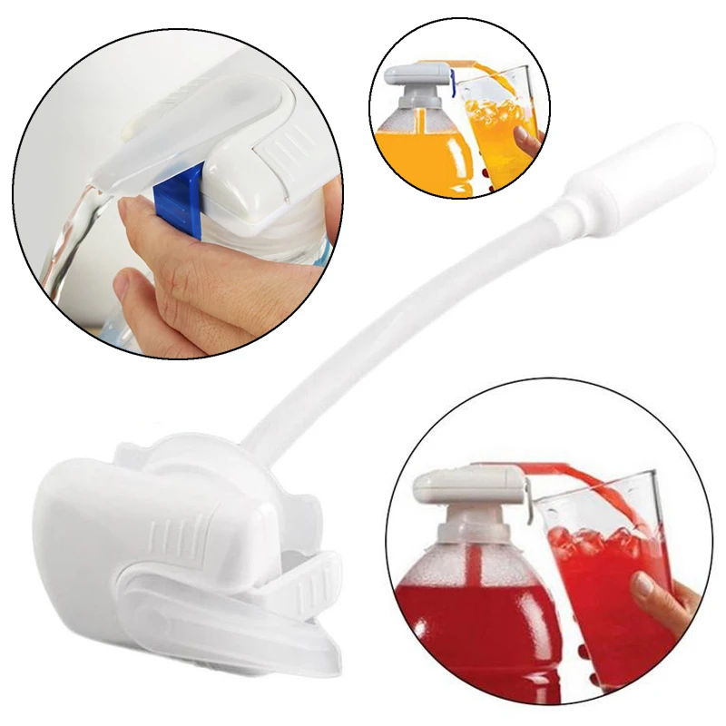 

1pc Beverage Dispenser Automatic Drinking Straw Water Pump Durable Suction Pump Magic Tap Batteries Not Included 34.5*11.2cm