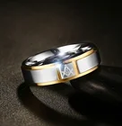 Модное мужское и женское простое масонское металлическое кольцо из нержавеющей стали, модное повседневное вечерние чное ювелирное изделие, подарок