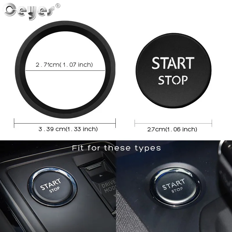 Наклейка Ceyes для автомобильного стайлинга чехол Ford Peugeot 5008 3008 408 508 2008 308 4008 кольцо