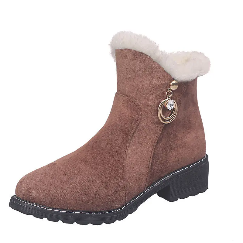 

Winter Woman Shoes 2020 Women Thicken Snow Boots Women Outdoor Warm Boots Round Toe Platform Shoes Ankle Boots Zapatos De Mujer