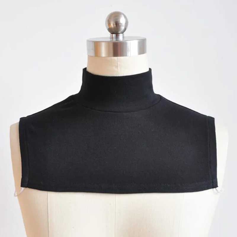 

Women Warm Pullover Scarf Winter Knit Elastic Widened Half High Collar Neck Guard Unisex Cotton Windproof Cycling Scarves O38