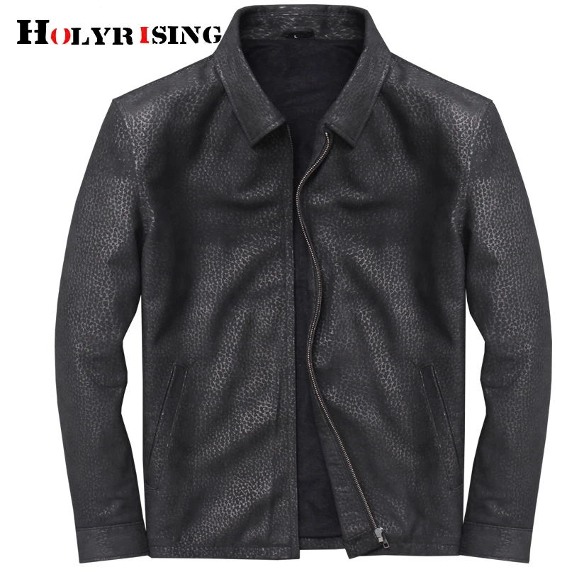 Мужская куртка из натуральной кожи 2019 пальто овчины Мотоциклетные Куртки