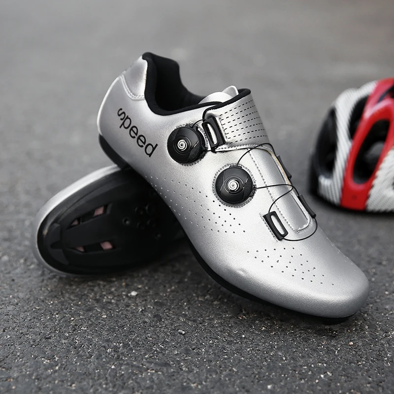 Harga Bersepeda Sneaker Sepatu Datar Sapatilha Ciclismo Mtb Outdoor Profesional Ringan Mengunci Cleat Sepeda Bernapas Sepeda Sepatu