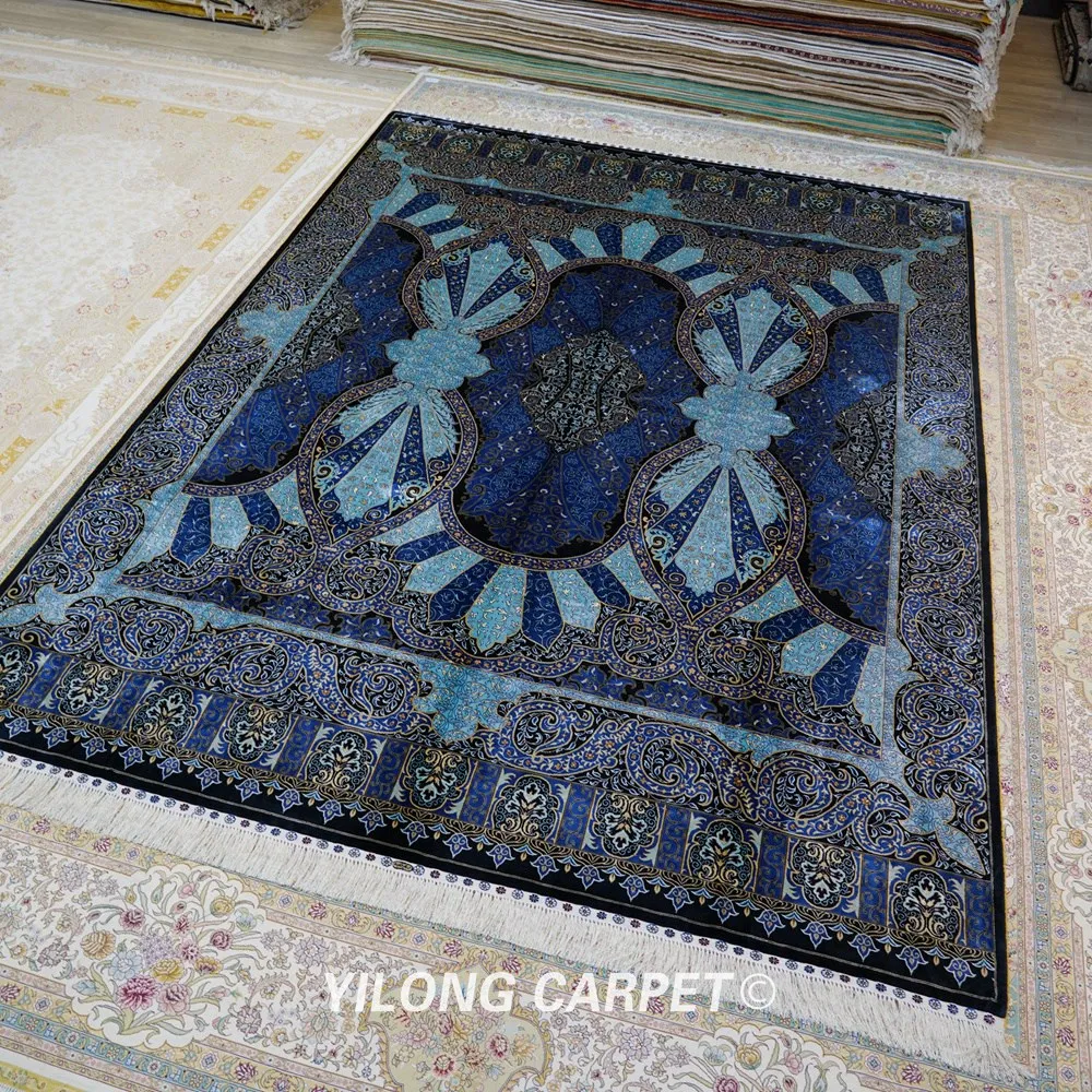 Goedkoop Yilong 8 'X 11' Turkse Traditionele Handgeknoopte Zijden Kleed Oversized Antieke Familie Tapijt (YWX141A)