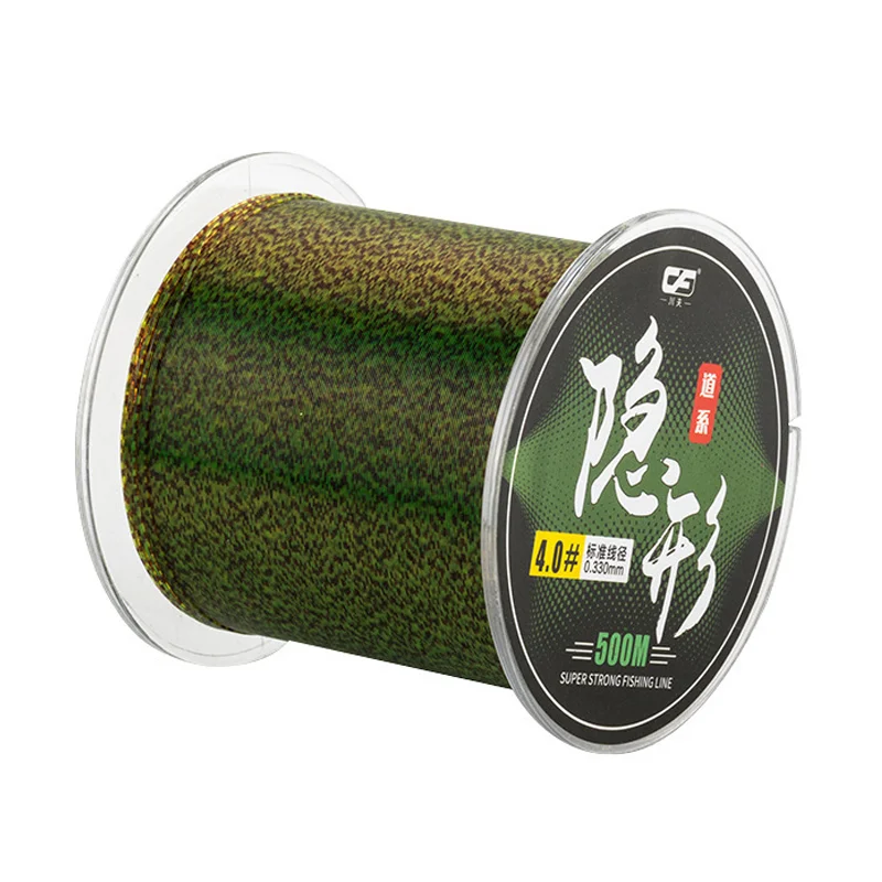 

500m Invisible Nylon Fishing Line Fluorocarbon Super Strong Spoted Line 3D Sinking Fishing Line Bionic Monofilament Fish Tools