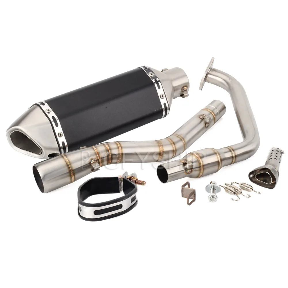 C Для Yamaha YZF R125 R15 V3 YZF-R125 YZF R15 V3 Escape Slip-on мотоцикл Akrapovic выхлопная и Соединительная труба - Цвет: C